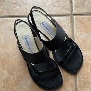 💕3/$30💕 Etienne Aigner Black “Celine” Block Heel Sandals Size 6M